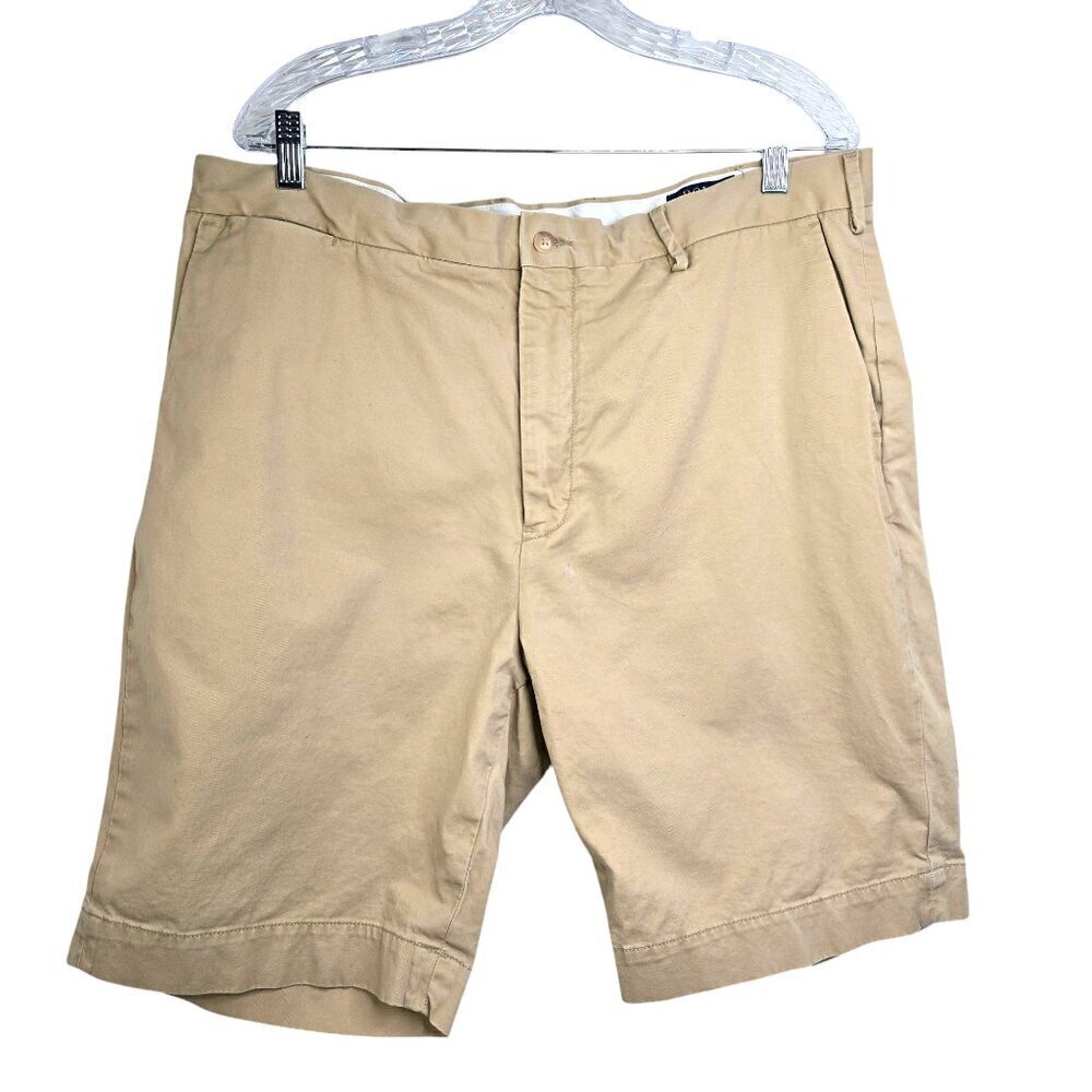 Polo Ralph Lauren Shorts Men 38T Tall Long Beige Stretch Classic Fit Chino